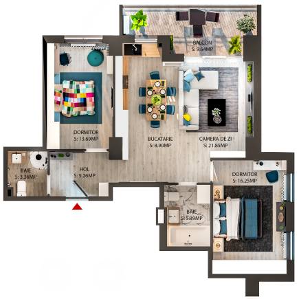 Apartament tip 3-A