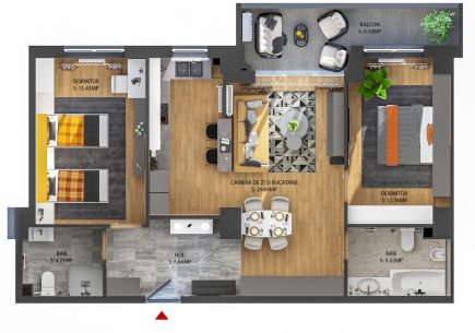 Apartament tip 3-C